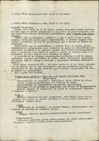 A For�a A�rea Prepara-se para outro 11 de Mar�o