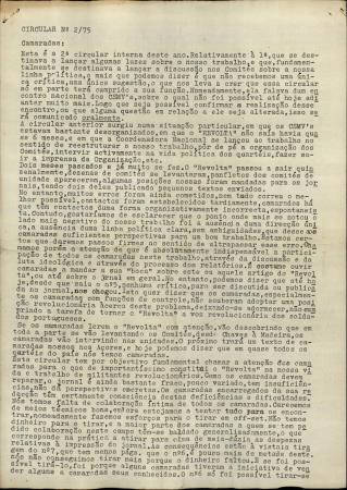 Circular N.� 2/75 e Circular N.� 3/75