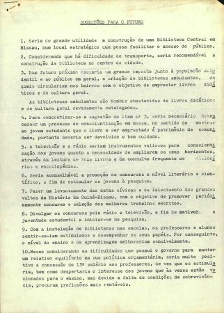 Sugest�es para o Futuro [para a promo��o da leitura]