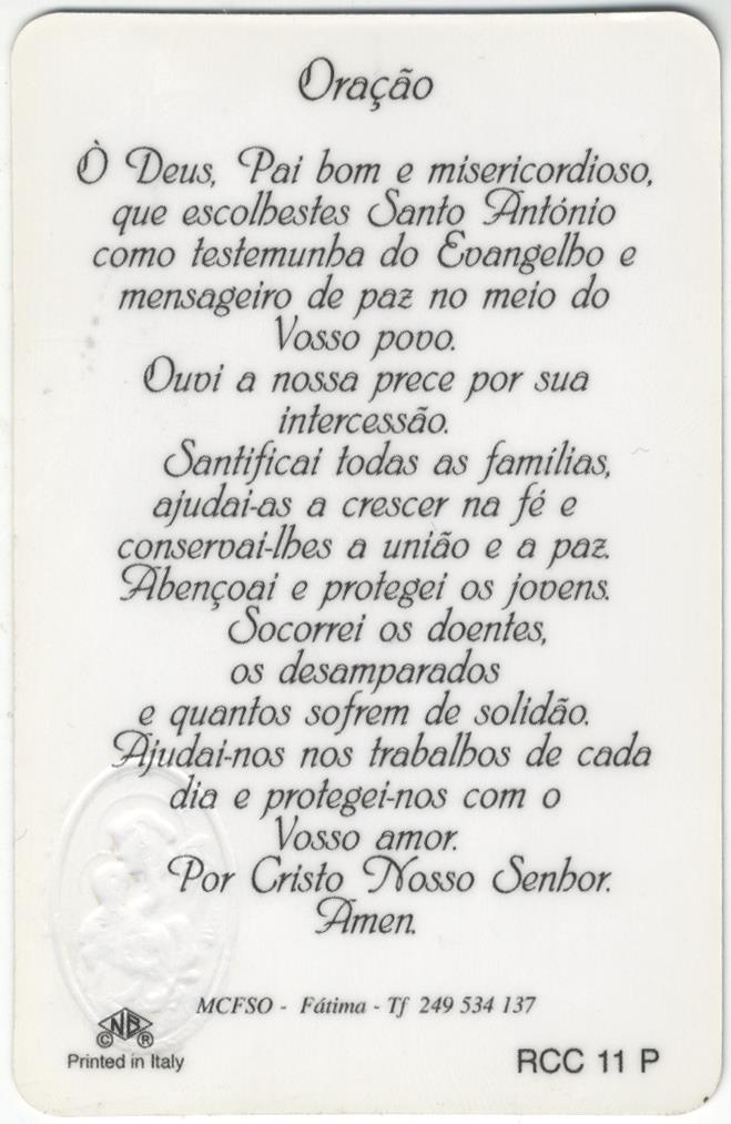 Santo Ant�nio com o Menino<br>Desconhecido