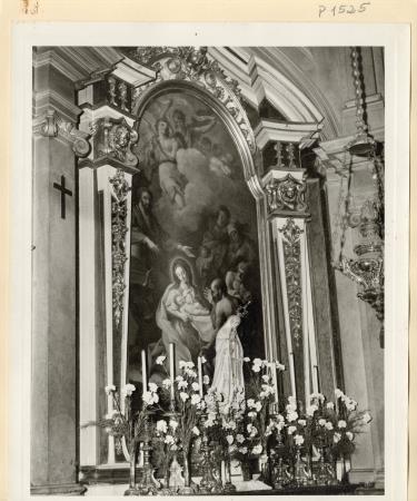 Virgem com o Menino e os pastores, tela de Pedro Alexandrino, na Igreja de Santo Ant�nio