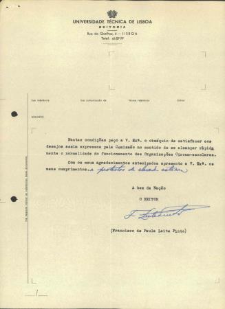 [Reitoria da Universidade T�cnica de Lisboa]