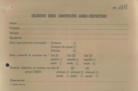Col�quio sobre Instala��es Gimno-Desportivas