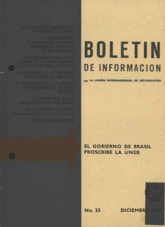 Boletin de Informacion de la Uni�n Internacional de Estudiantes, N.� 23