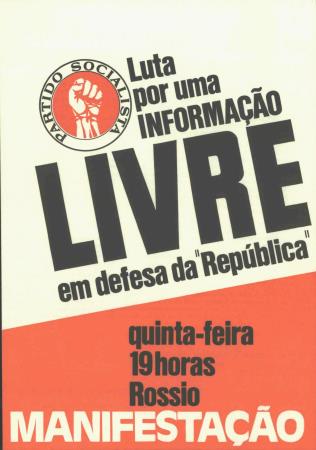 Luta por uma Informa��o Livre em defesa da "Rep�blica". Manifesta��o