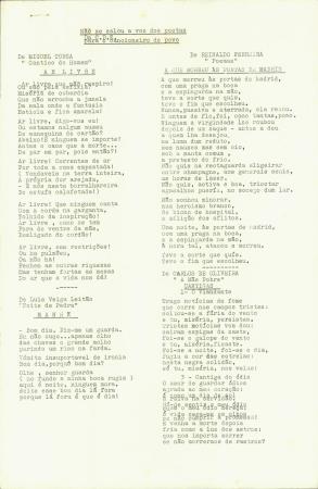 N�o se calou a voz dos poetas da CDE para o Cancioneiro do Povo