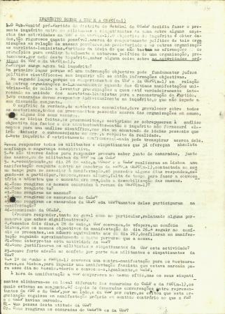 <b>Inqu�rito sobre a UDP e a O[...]</b>