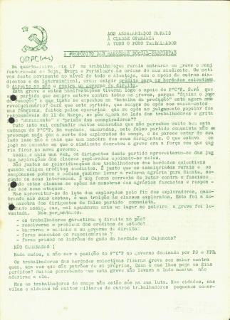 <b>Aos Assalariados Rurais, � [...]</b>