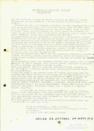 Um Exemplo de Repress�o Fascista nos Quart�is