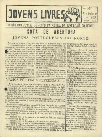 Jovens Livres, N.� 1