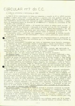 <b>Circular N.� 7 do CC. A tod[...]</b>