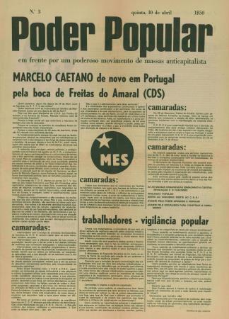 Poder Popular em frente por um poderoso movimento de massas anticapitalista, N.� 3
