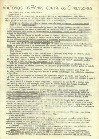 Voltemos as Armas contra os Opressores