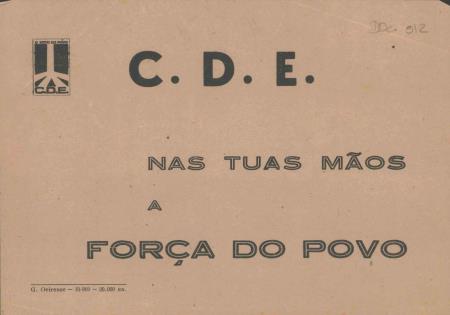 CDE: Nas tuas M�os a For�a do Povo