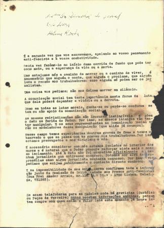 [Carta � Diretora do jornal Helena Roseta]