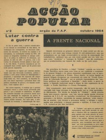 Ac��o Popular - �rg�o da FAP - Frente de Ac��o Popular, N.� 2