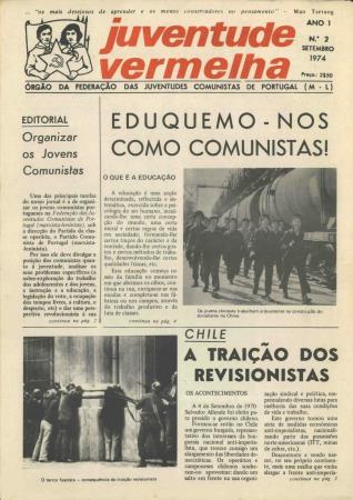 Juventude Vermelha - �rg�o da Federa��o das Juventudes Comunistas de Portugal (M-L), Ano 1, N.� 2
