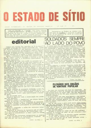 <b>"O Estado de S�tio" - Folha[...]</b>