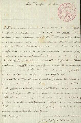 Legenda: <br>SOUSA, J. Cecilio de<p> Cr�ditos: � Museu Bordalo Pinheiro | EGEAC