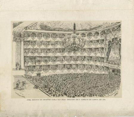 Uma r�cita de grande gala no Real Theatro de S. Carlos de Lisboa em 1882