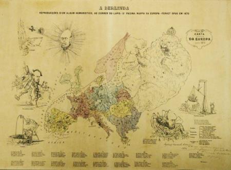 A Berlinda / [...]. Mappa da Europa - Fervet opus em 1870